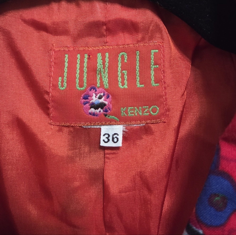 Vintage Kenzo Jungle Patchwork Sequin Embellished… - image 2